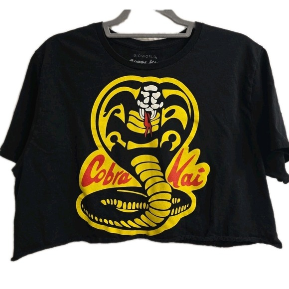 Cobra Kai Tops - KARATE KID COBRA KAI T-Shirt Cropped Size Medium